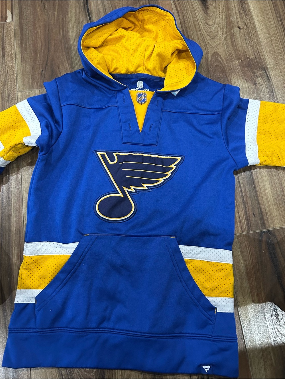 Fanatics Blue and Yellow St. Louis Blues Kids Hooded Pullover
